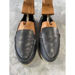 Frye Loafers Shoes Womens 7M Black Leather‎ Low Casual Lightweight Slip On Flats